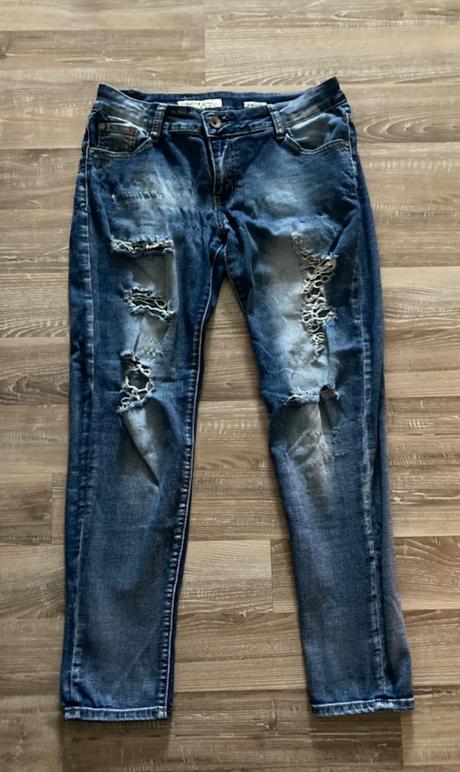Roztrhané rifle, denim,30