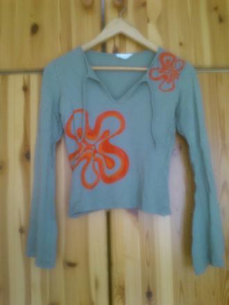 Tricko s kvetinkou, s