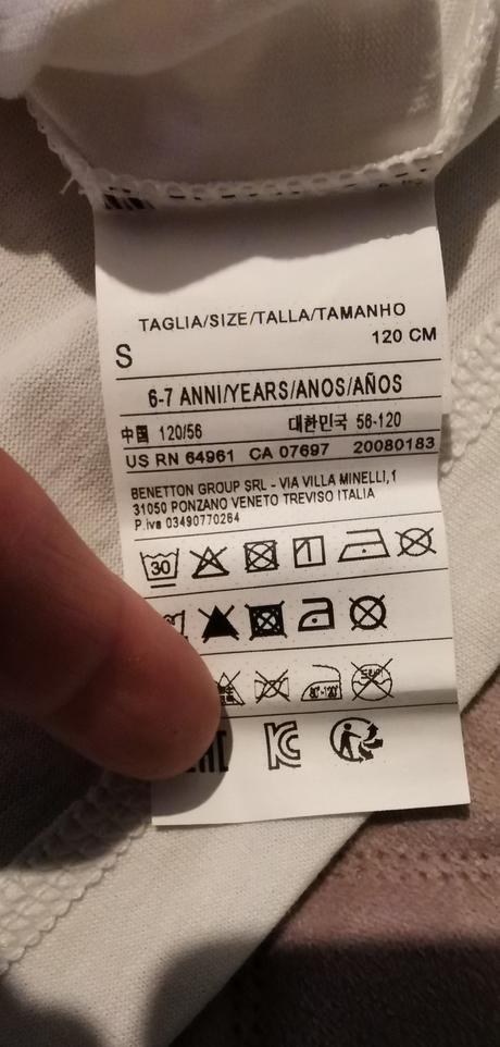 Tričko / nátelník benetton, benetton,116