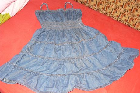 Riflové šaty-146/152-na 12 rokov, 146