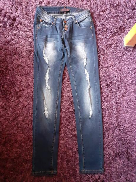 Sada 2 ks elastických riflí veľ. m/l, m