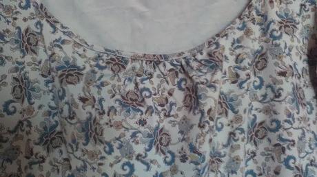 Tričko 7/8 rukávom s kvetmi, zara,l