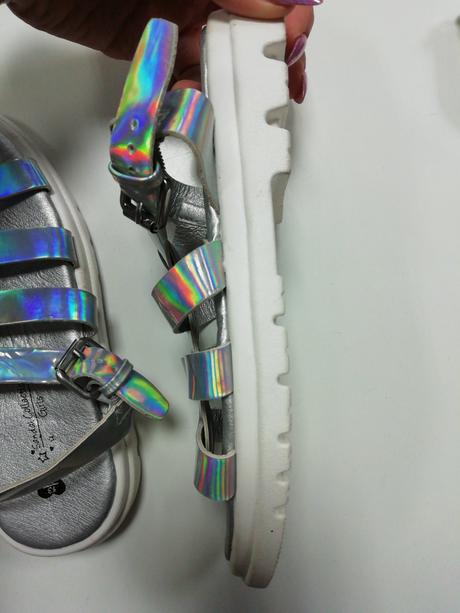 Metalické letné sandálky, george,32