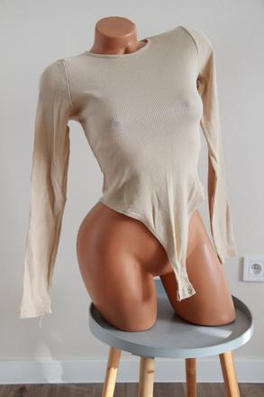 Béžové body tričko, s, s