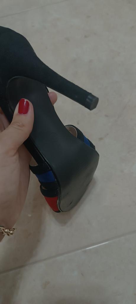 Čierne sandale vel.38, 38