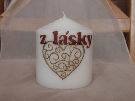 Sviečky s textom, 