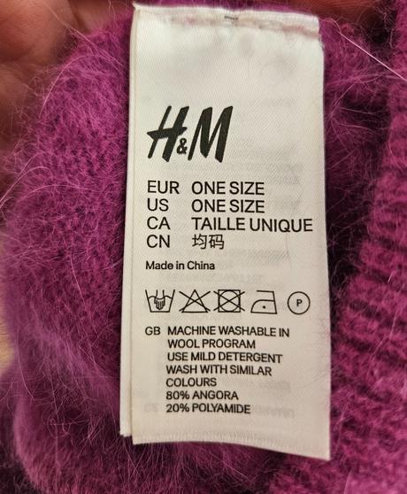 Čiapka z angory, h&m
