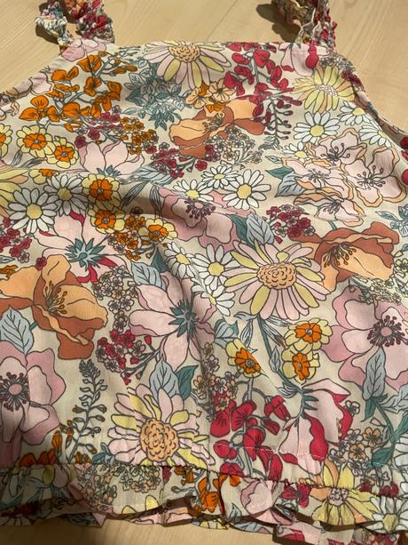 Ľahká letná blúzka kvety ramienka 12 rokov, h&m,158