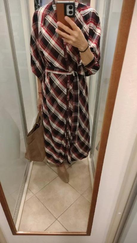 Kárované šaty, h&m,xxl