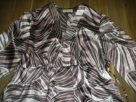 Nenosená saténová tehu blúzka s/m - pc29e, ad style,s