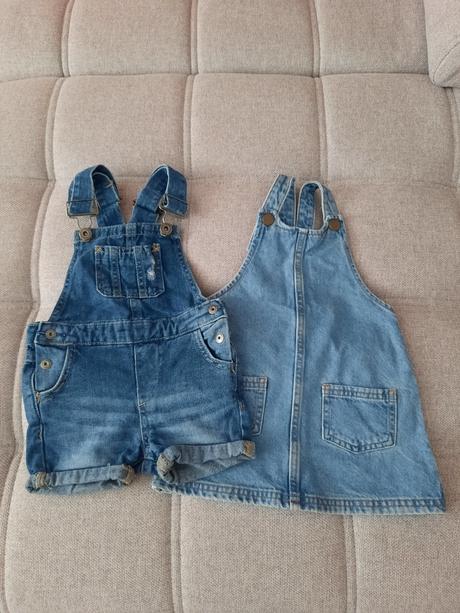 Rifľové šaty, nohavice na traky, 86–98