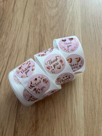 Thank you nálepky 100 ks, 