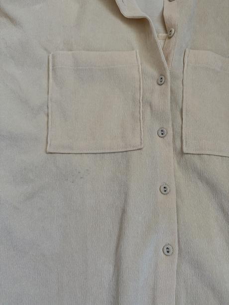 Žltá menčestrová košeľa cropp, s