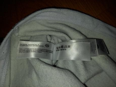 Čierno-biela mikina sanfran 146/152, c&a,146
