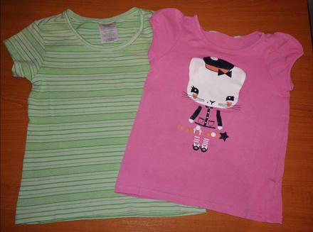 Predám 2x krásnych tričká, h&m,86