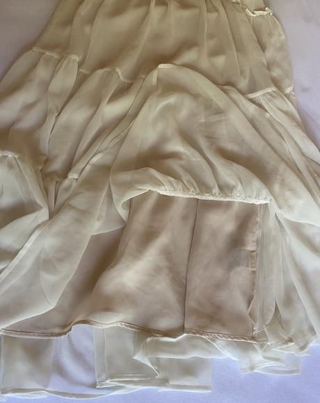 Šifónové volánové šaty h&m conscious v. 42, h&m,42