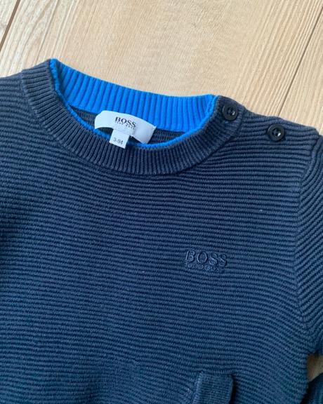 Hugo boss tmavomodry svetrik, hugo boss,98