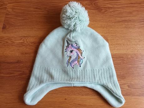 Teplučká zimná čiapka s brmbolcom, veľkosť 134 cm, h&m,134