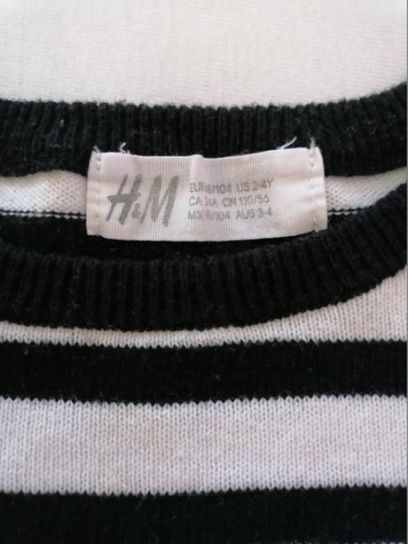 Pulover 98/104 s trblietavym zajkom, h&m,98