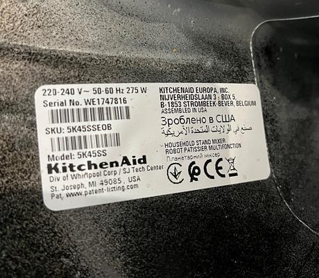 Kitchenaid 5k45sseob classic kuchynský robot,