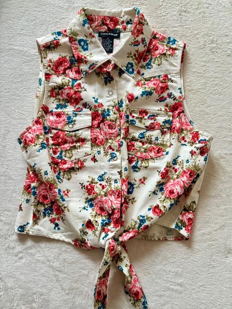 Rifľová crop košeľa, m