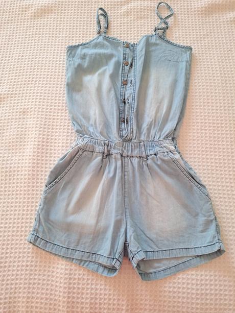 Overal pre dievčatka  bledomodry 134/140, 134