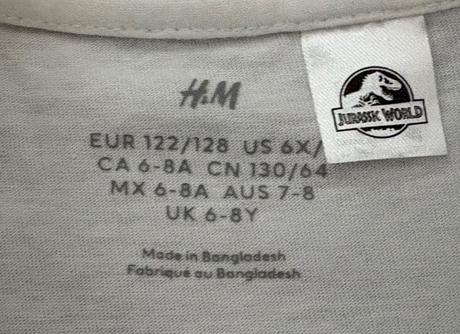 Jurský park tričko veľ. 122/128, h&m,128
