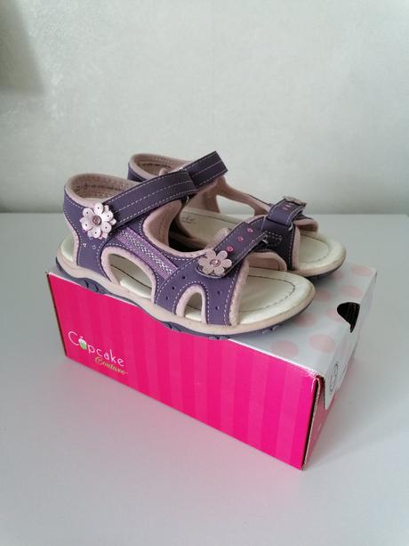 Sandalky fialove s kvietkami, cupcake,29