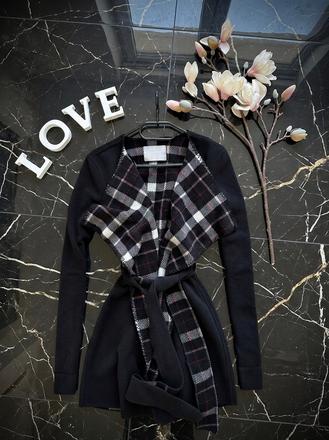 Kabátik s káro podšívkou, gate,xs