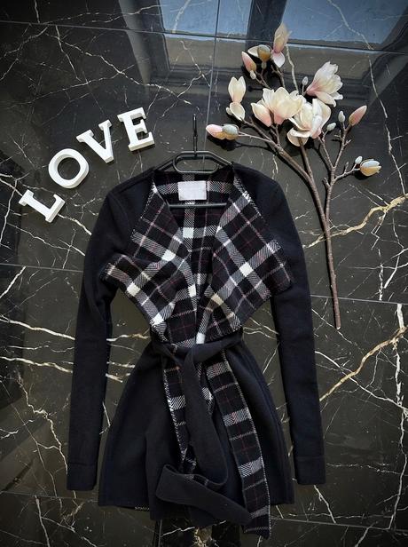 Kabátik s káro podšívkou, gate,xs