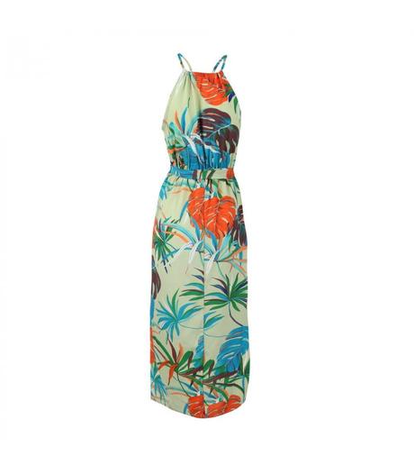 Letne saty palm leaf,