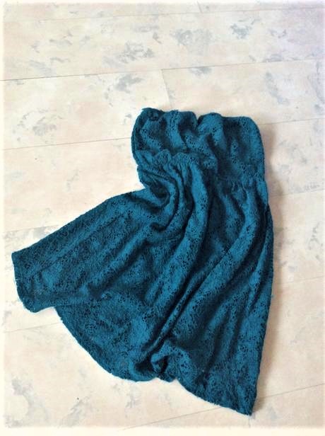 Krajkové bavlnené podšité minišaty, s