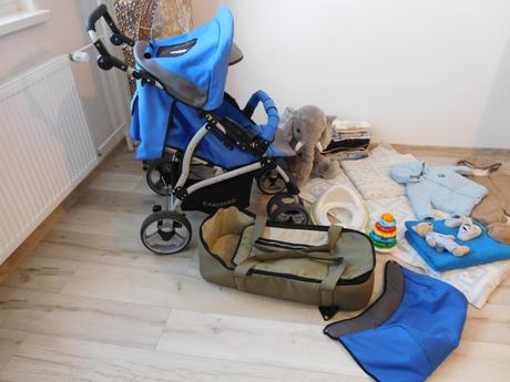 Kočiarik +vajíčko+kresielko+prebalovacia podložka, caretero
