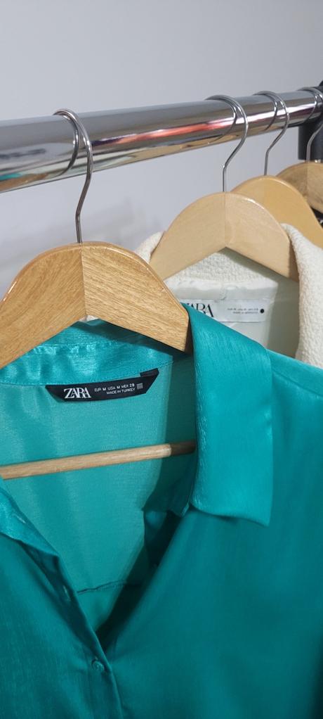 Saténová košeľa zara, zara,m