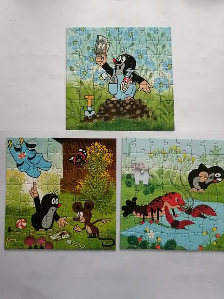 Dino puzzle krtko 3x55 dielov,