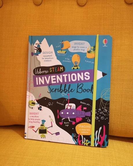 Usborne steam inventions scribble book,