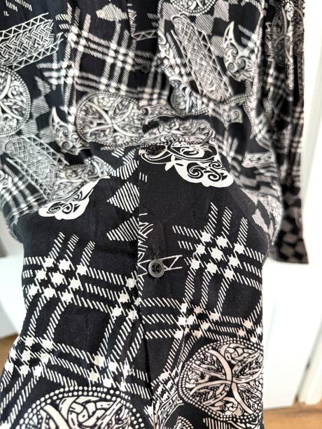 Unikátna vzorovaná vintage košeľa gianni armani xl, armani,xl