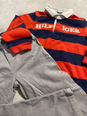 Polotricko tommy hilfiger a chino nohavice, 104