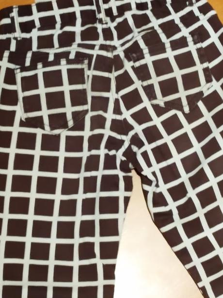 Káro nohavice, h&m,128