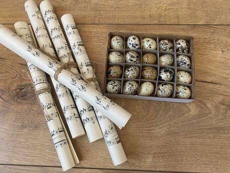 Starý notový papier 5 ks, 