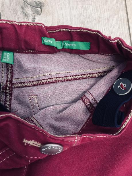 Nohavice dievčenské skinny benetton č.92, 1,5-2y, benetton,92
