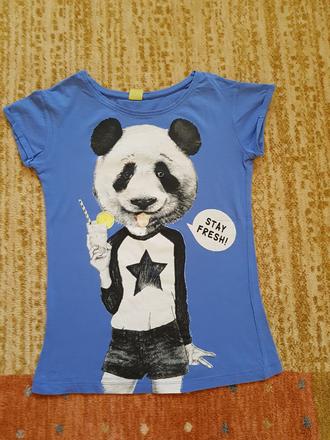 Tričko dievčenské s pandou, 146