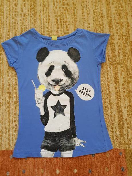 Tričko dievčenské s pandou, 146