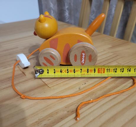 4x drevená ťahacia hračka - zvieratká, 