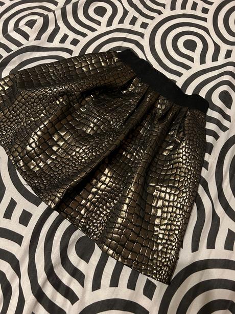 Metalická sukňa, s