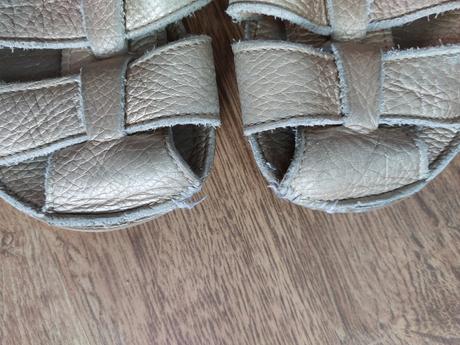 Celokožené bare foot sandalky baby bare c.32, baby bare shoes,32