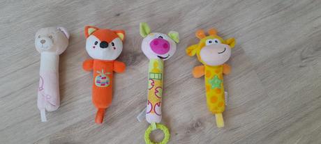 Plyšové hrkálky,