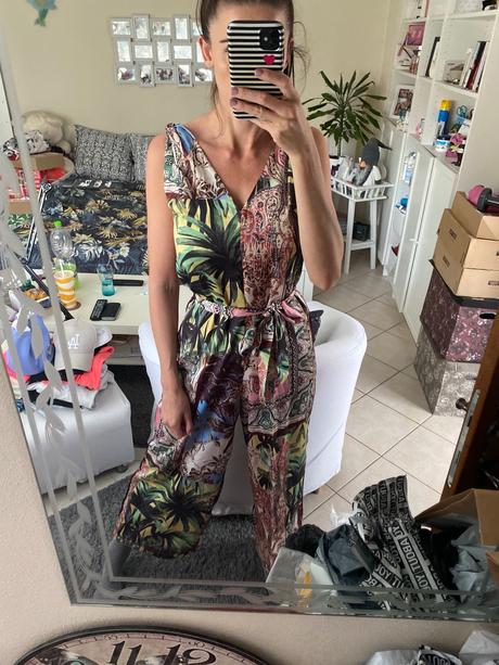 Satenovy dámsky overal, s