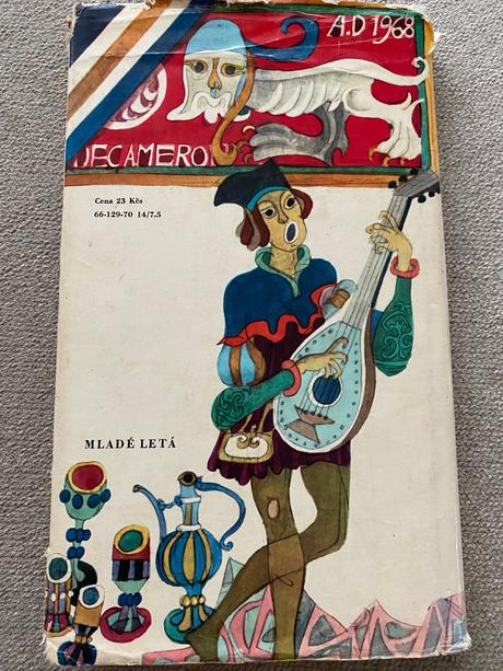 Krásna stará retro kniha príbehy z dekameronu 1970,