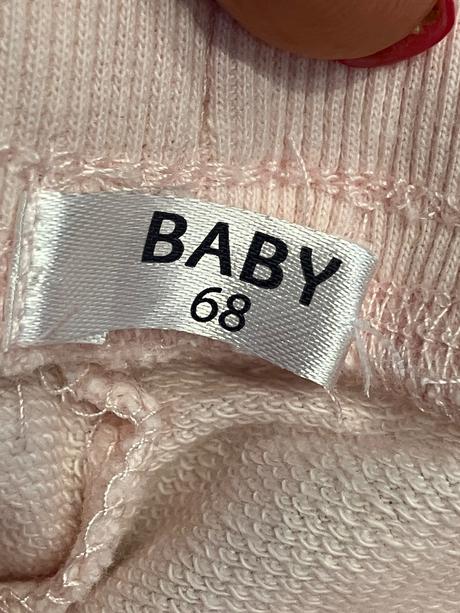 Dievčenské tepláky kvetované ružové baby (68), baby,68